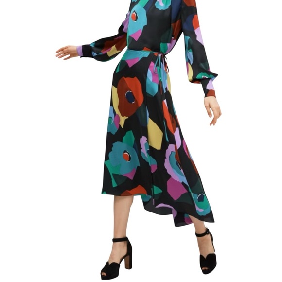 Kate Spade Floral Collage Wrap Skirt - Picture 1 of 7